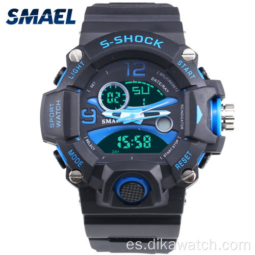 SMAEL Relojes deportivos para hombre Reloj militar de choque Moda